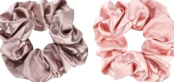 Mineas Scrunchie satin 2 pcs Dusty lilac/Rose