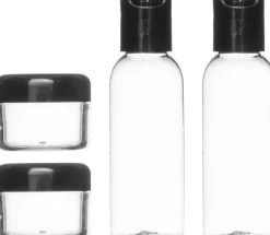 Mineas Travel Bottle Set 4 Pcs Transparent