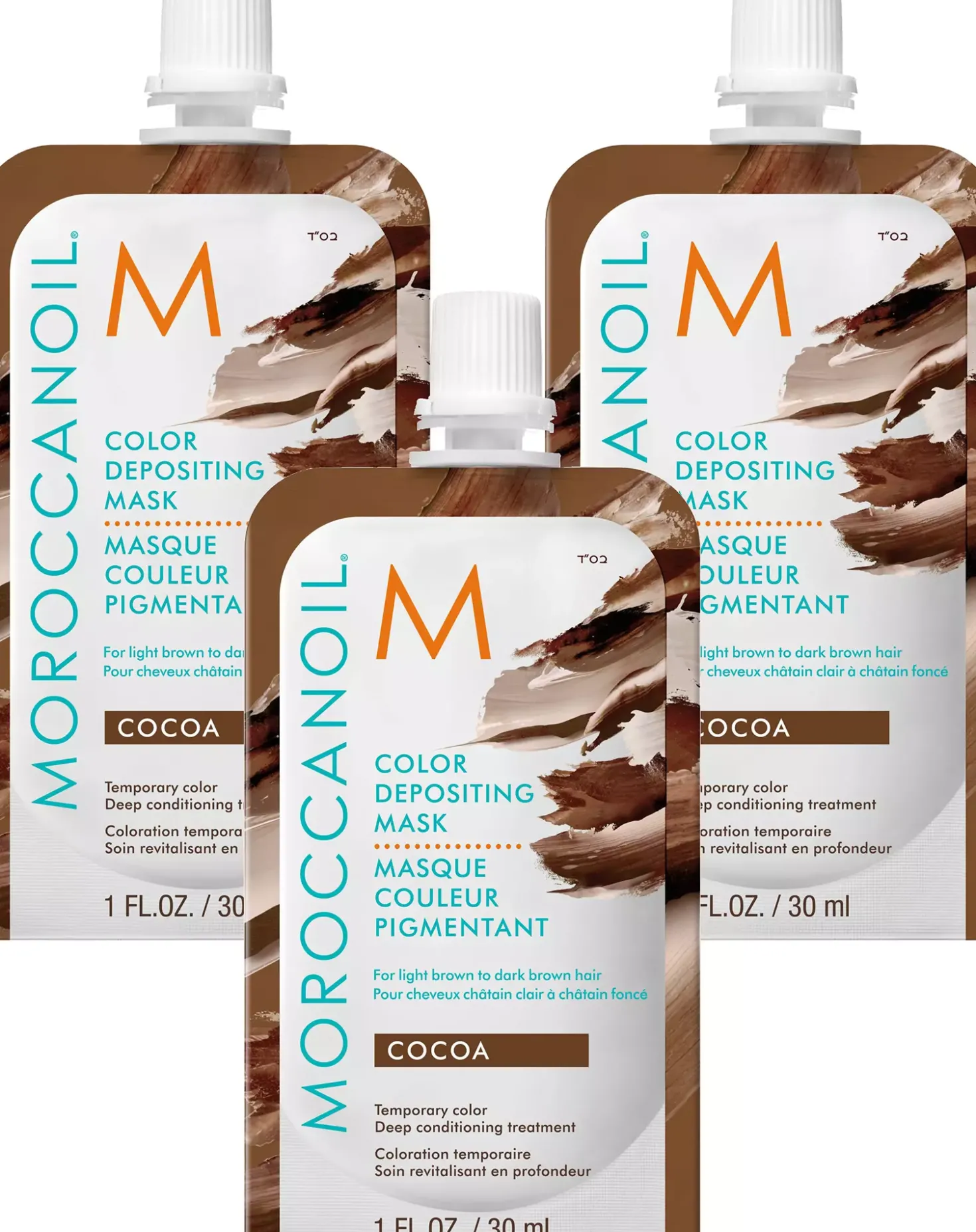 Moroccanoil Color Depositing Mask Cocoa 30 ml x 3
