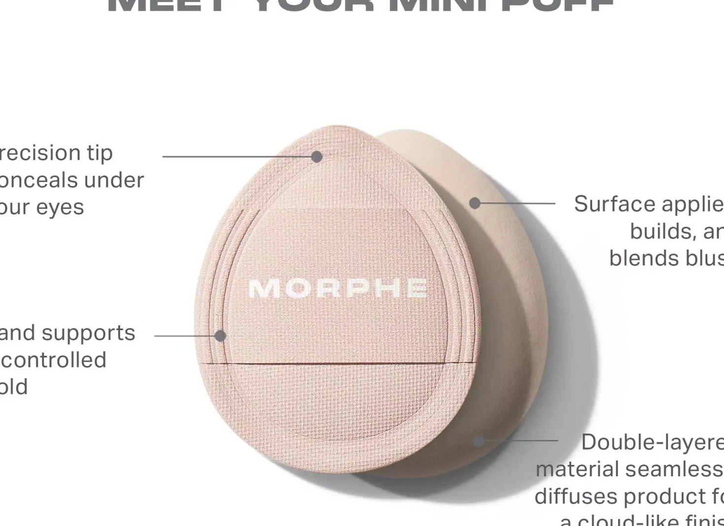 Morphe Cloud Cushion Mini Puff Trio