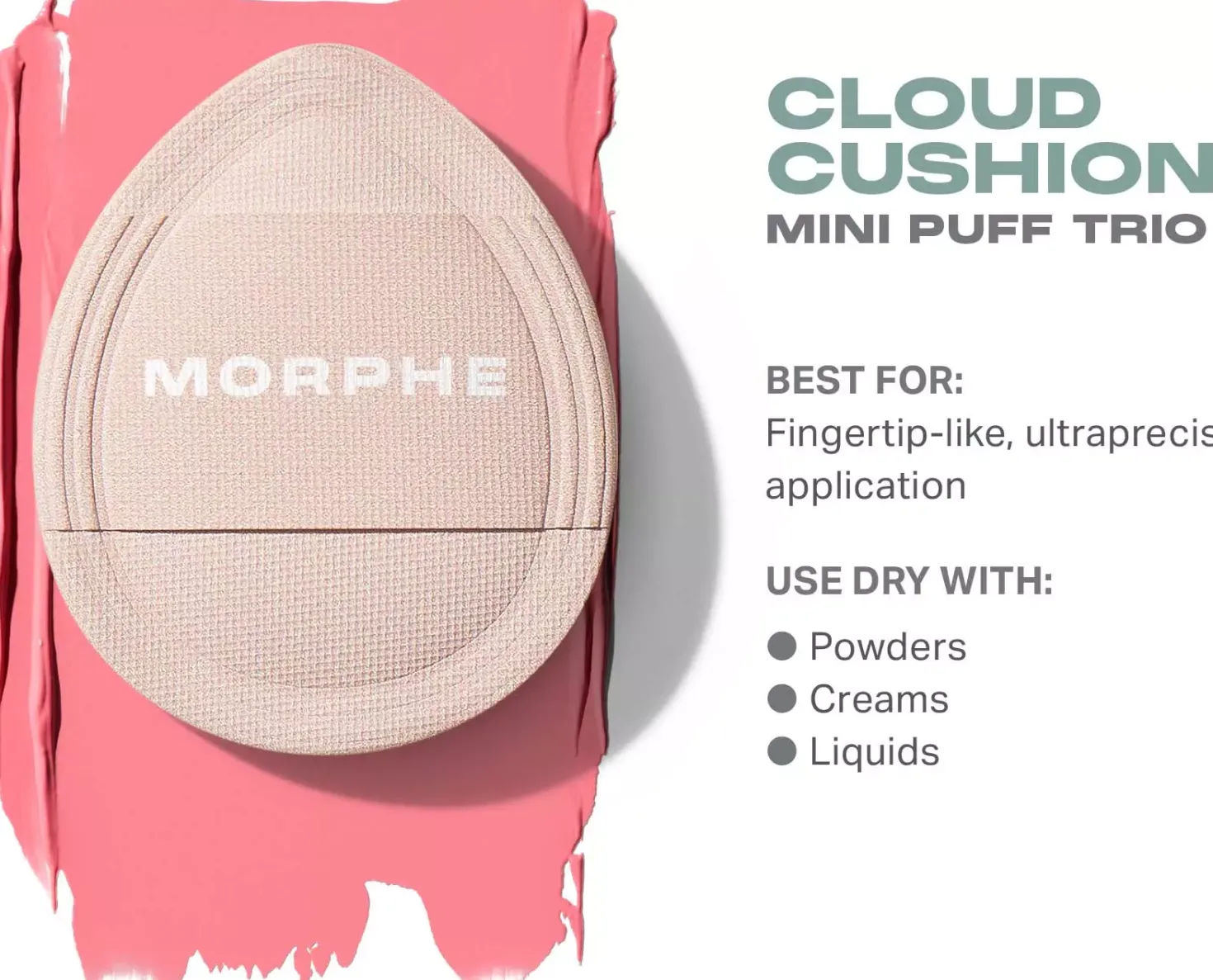 Morphe Cloud Cushion Mini Puff Trio