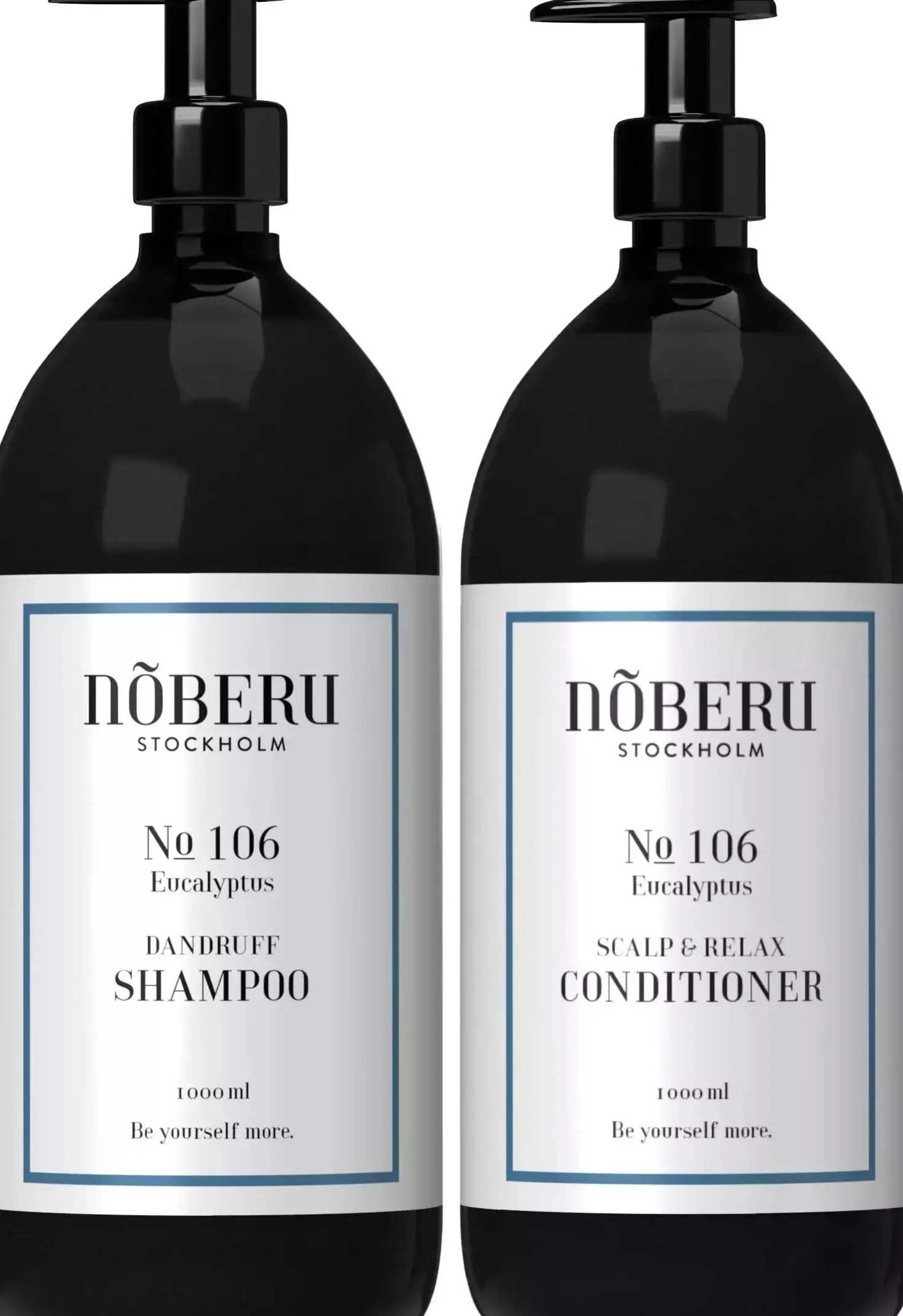 Nõberu of Sweden Bundle Dandruff Shampoo 1000 ml & Scalp & Relax Conditioner 1000 ml