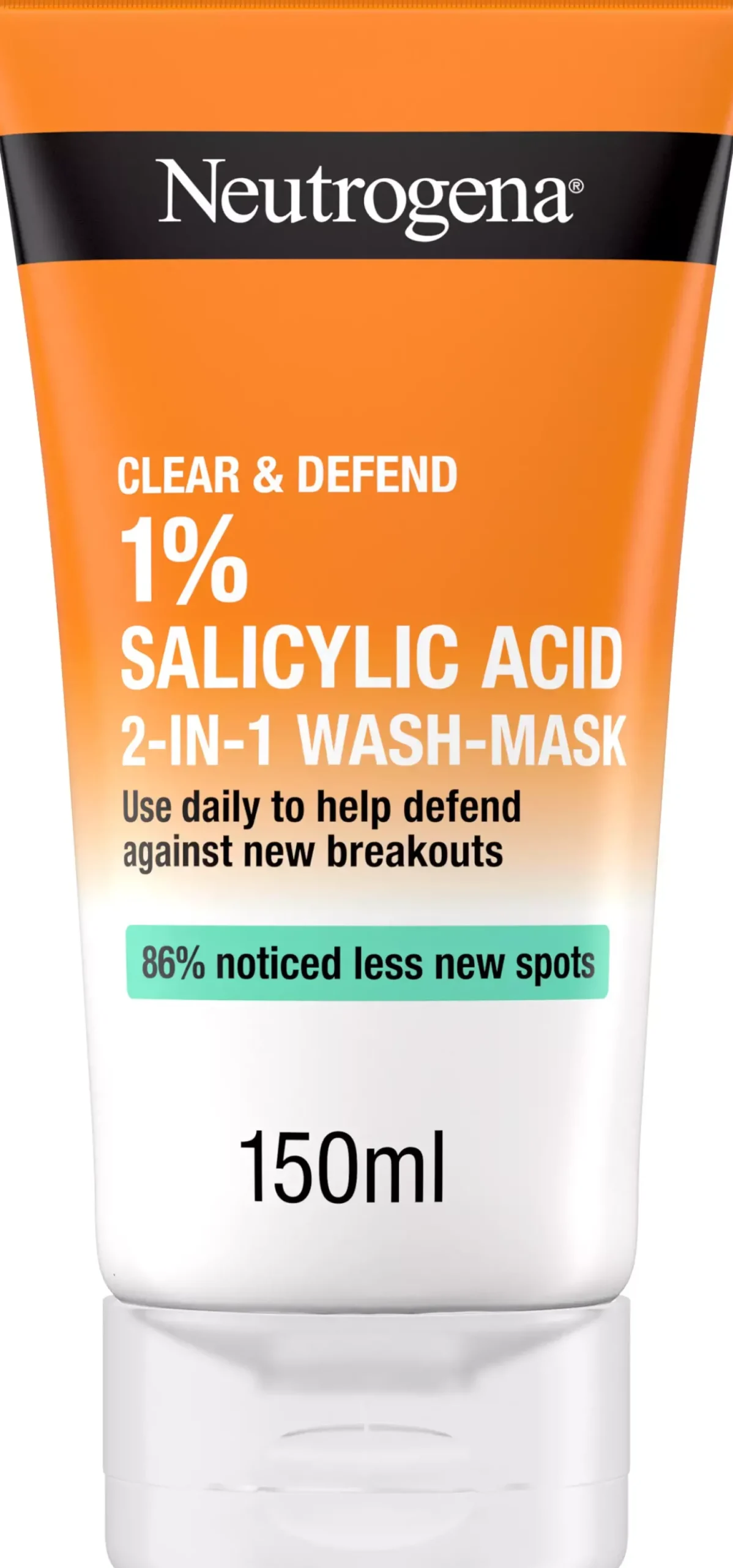NeutrogenaClear & Defend 1 % Salicylic Acid 2-in-1 Wash-Mask 150 ml