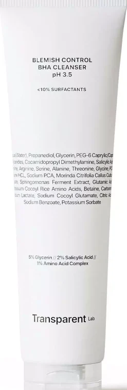 NICHE BEAUTY LABTransparent Lab Blemish Control Bha Cleanser Ph 3.6 150 ml