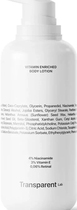 NICHE BEAUTY LABTransparent Lab Vitamin Enriched Body Lotion 400 ml