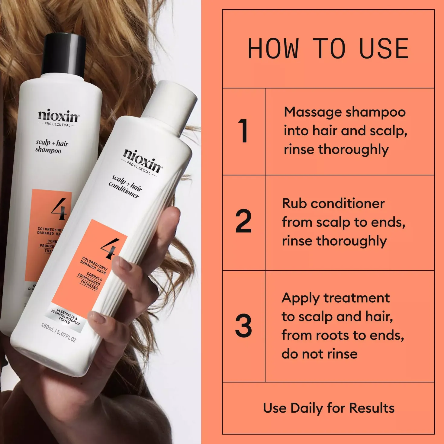NioxinSystem 4 Trial Kit for Colored Thinning Hair