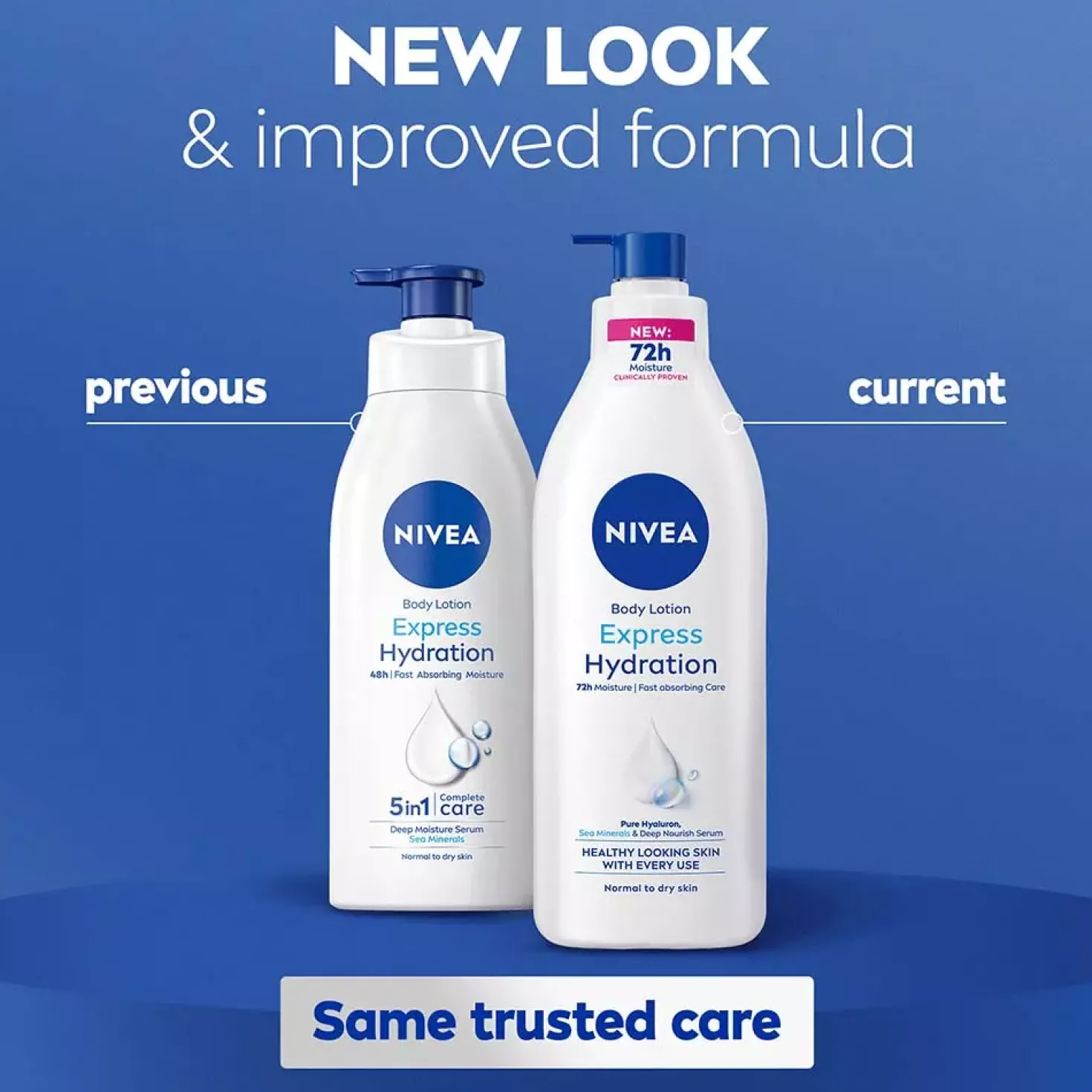 NIVEA Express Hydration Body Lotion Pump 400 ml