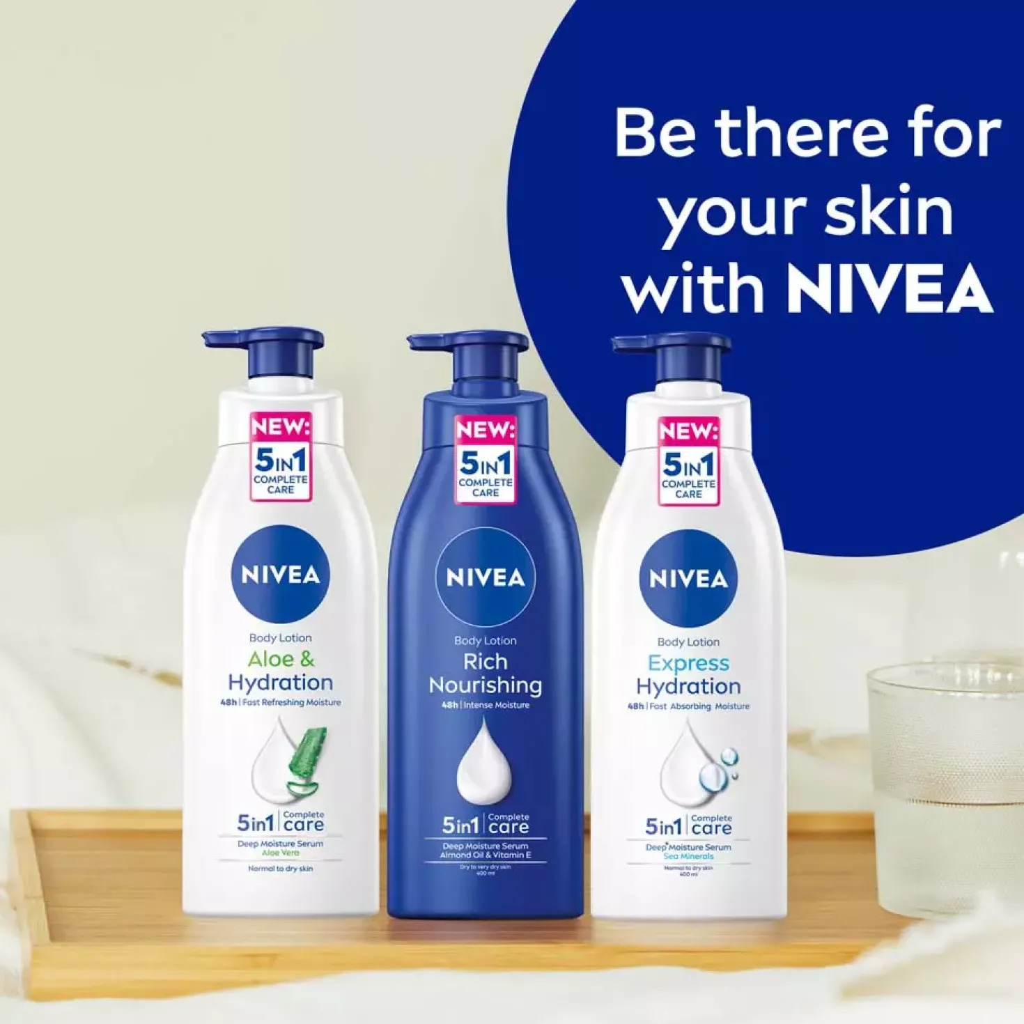 NIVEA Express Hydration Body Lotion Pump 400 ml
