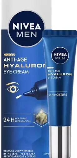 NIVEAMEN Anti Age Hyaluron Eye Creme SPF15 15 ml