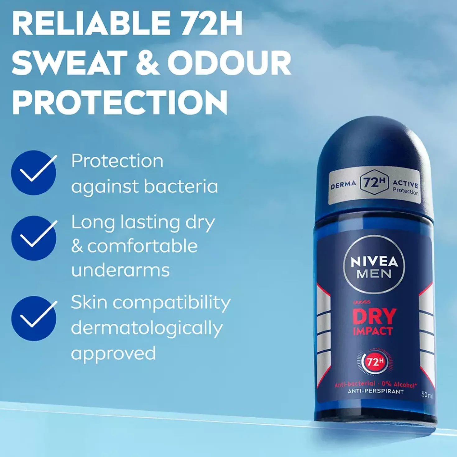 NIVEAMEN Antiperspirant Deo Dry Impact Roll On 50 ml