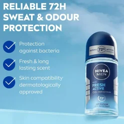 NIVEAMEN Antiperspirant Deo Fresh Active Roll on 50 ml