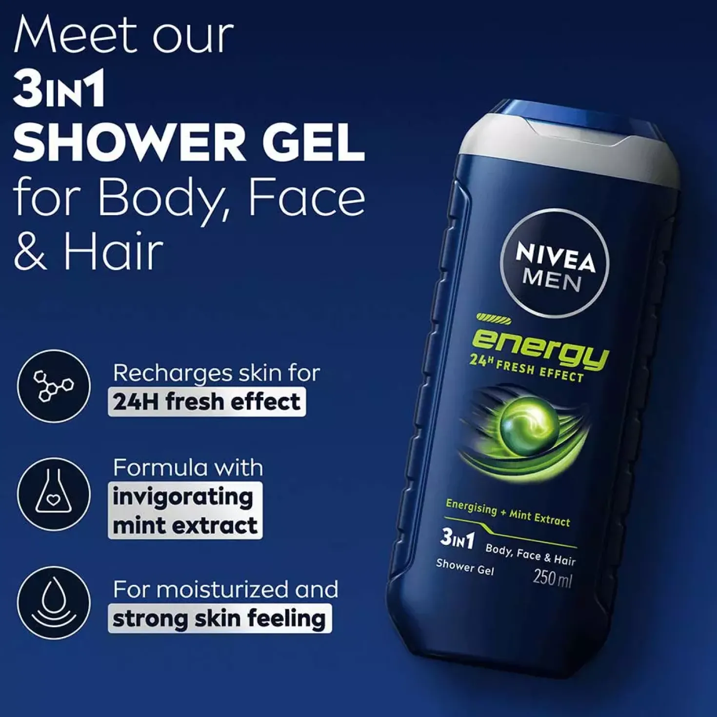 NIVEAMEN Energy Shower Gel 250 ml