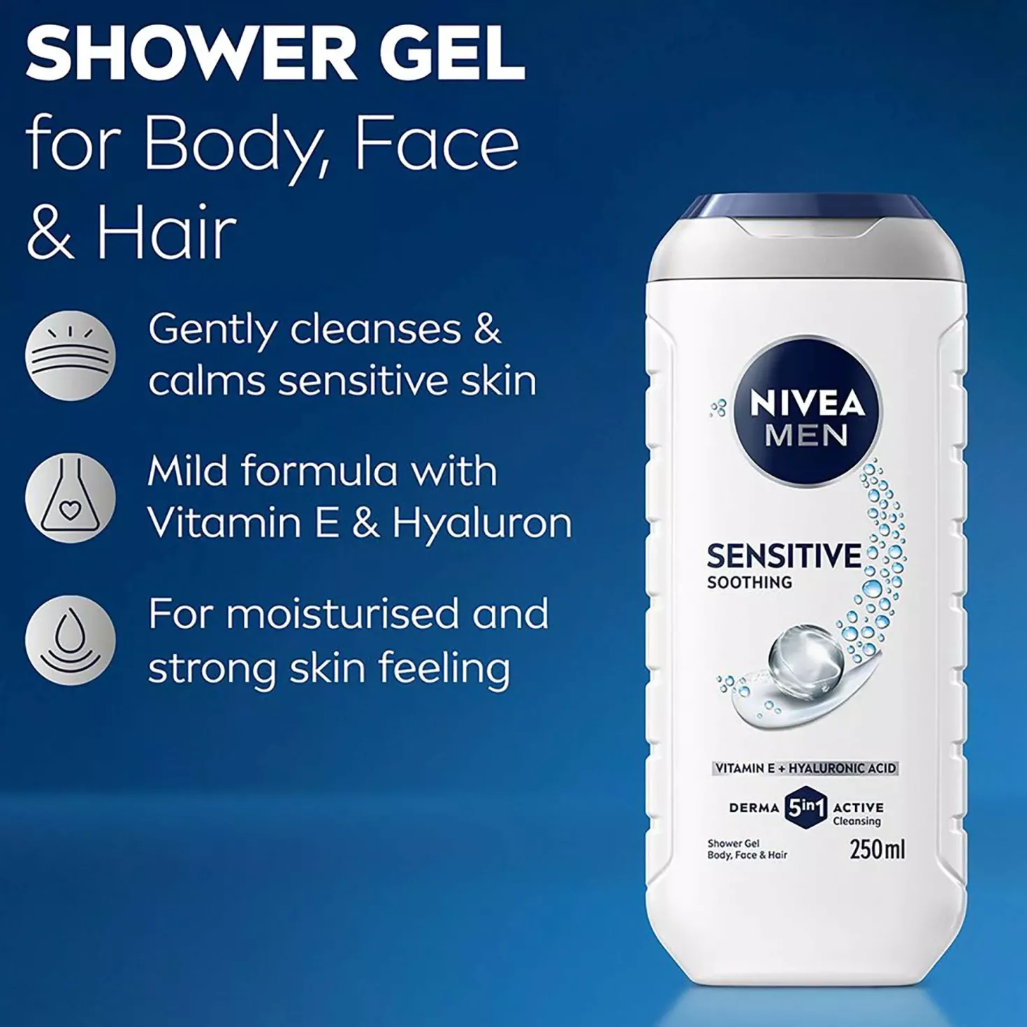 NIVEAMEN Sensitive Shower Creme 250 ml