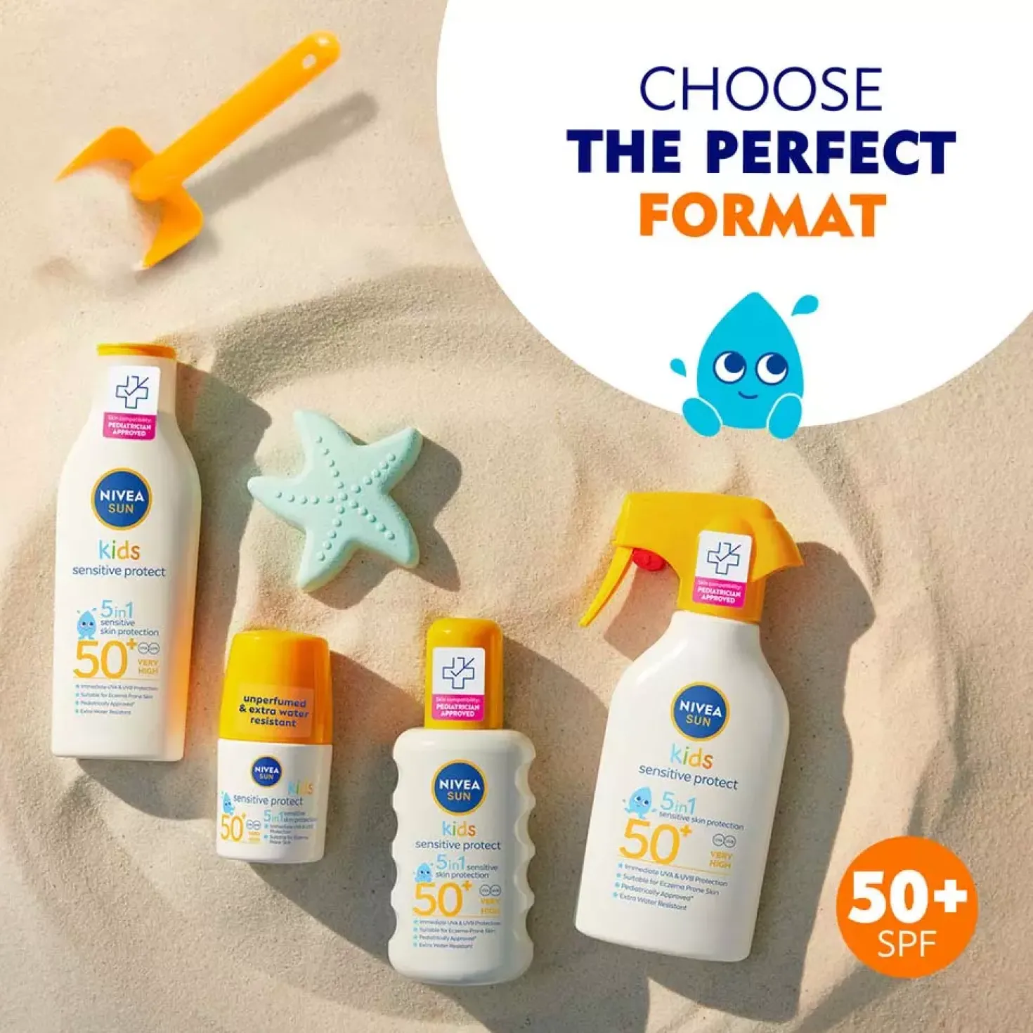 NIVEASUN Kids Sensitive Protect Sun Lotion SPF50+ 200 ml