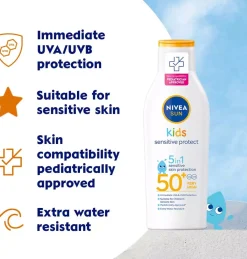 NIVEASUN Kids Sensitive Protect Sun Lotion SPF50+ 200 ml