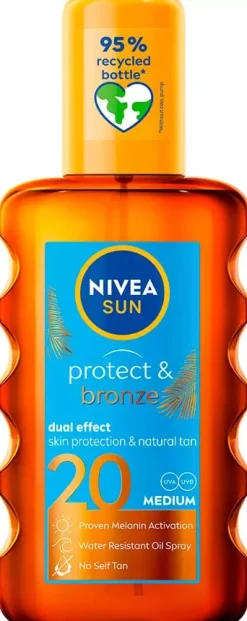 NIVEASUN Protect & Bronze Oil Spray SPF20 200 ml