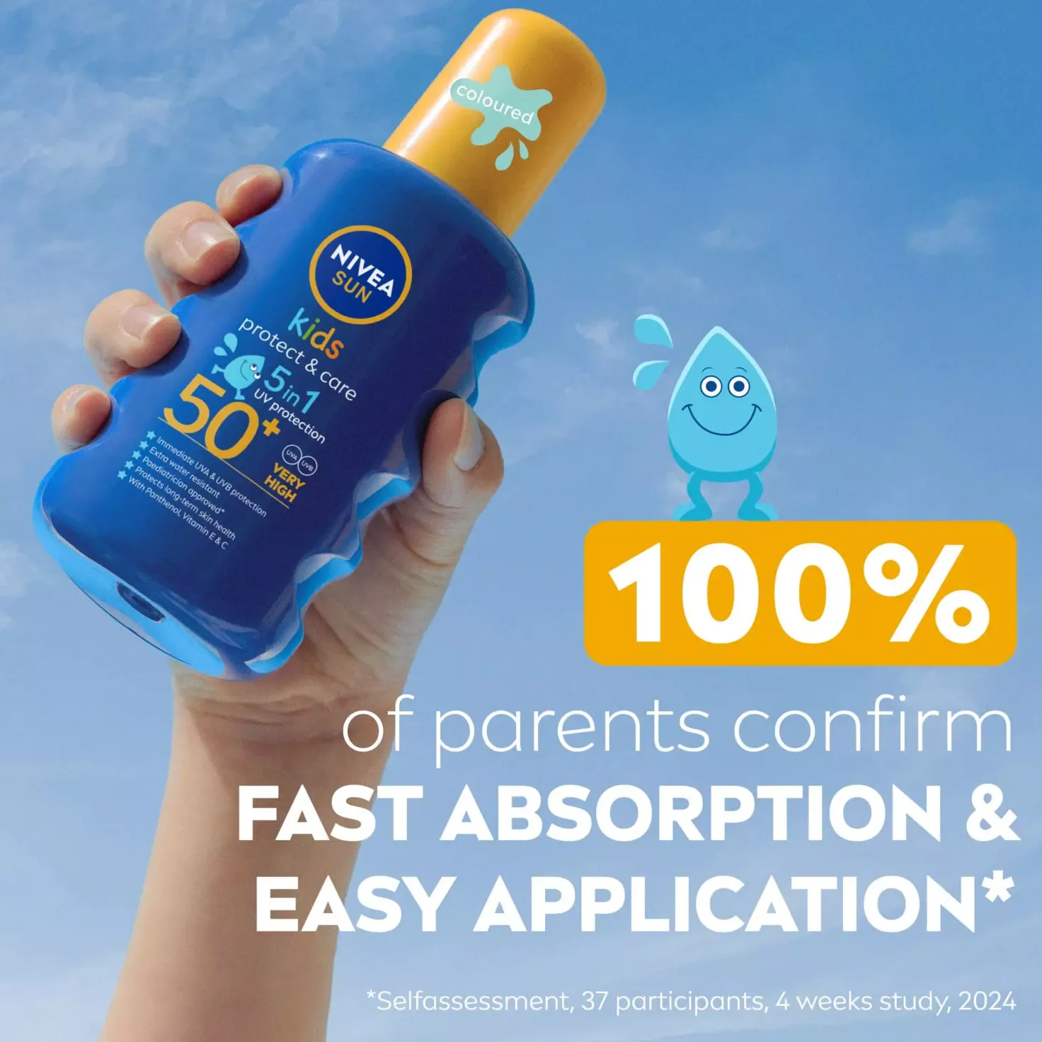 NIVEASUN Protect & Care Kids Sun Spray SPF 50+ 200 ml