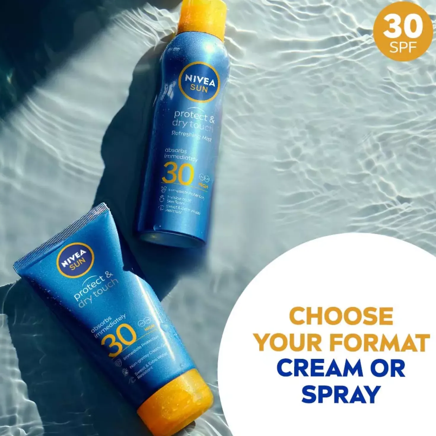 NIVEASUN Protect & Dry Touch Sun Mist SPF30 200 ml