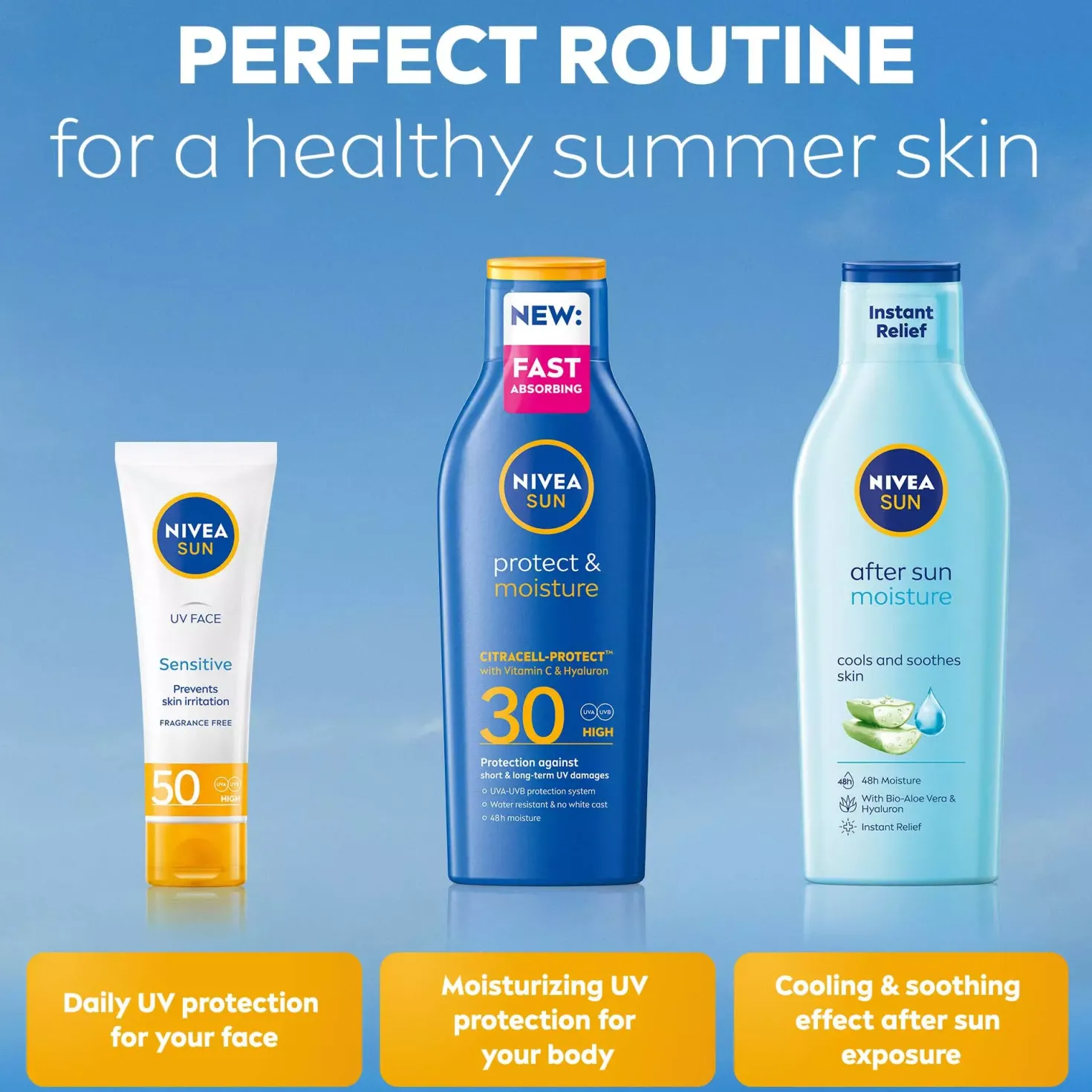 NIVEASUN Protect & Moisture Sun Lotion SPF30 200 ml