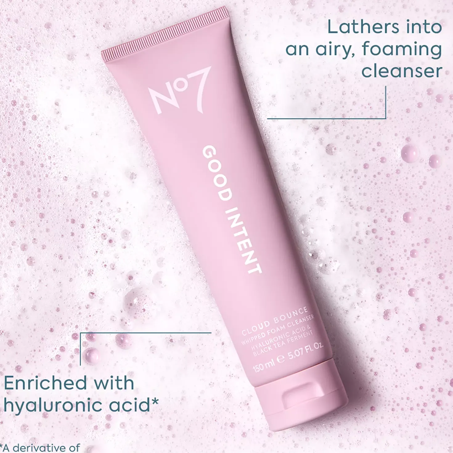No7Good Intent Cloud Bounce Whipped Foam Cleanser
