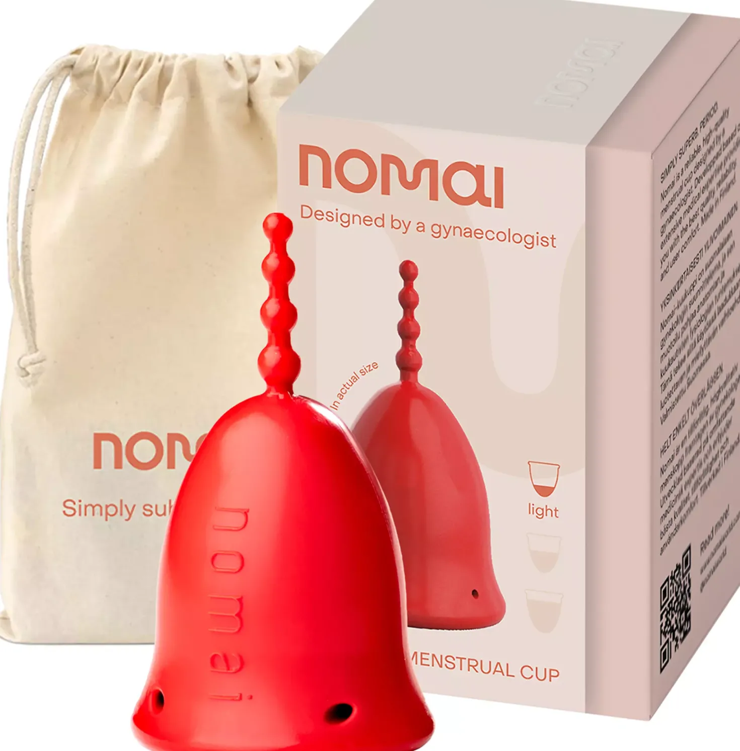 Nomai Menstrual Cup Medium Clear