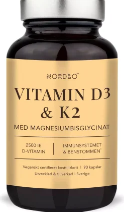 Nordbo Vitamin D3 & K2 90 stk