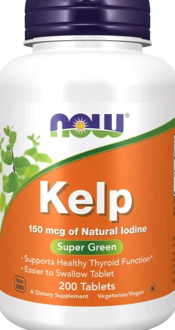 NOW Kelp Jod 200 stk
