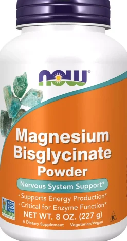 NOW Magnesium Bisglycinate Powder 227 g