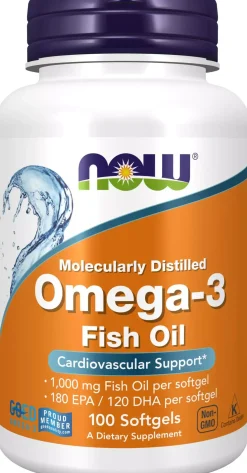 NOW Omega-3 1000 mg 100 stk