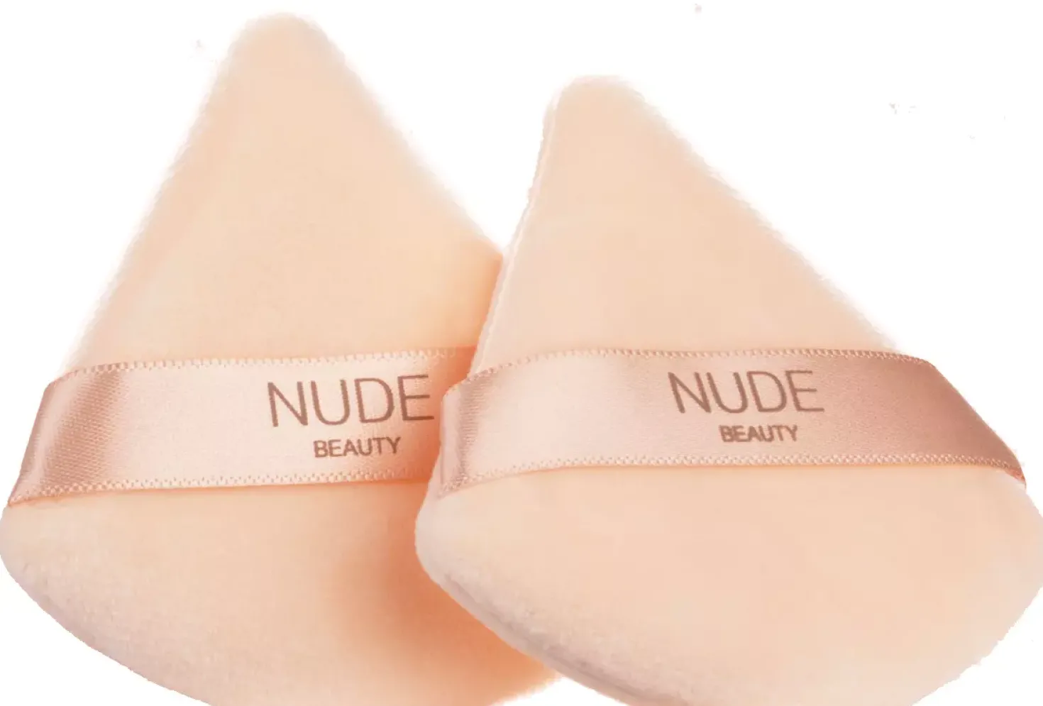 Nude Beauty Triangle Powder Puff Duo