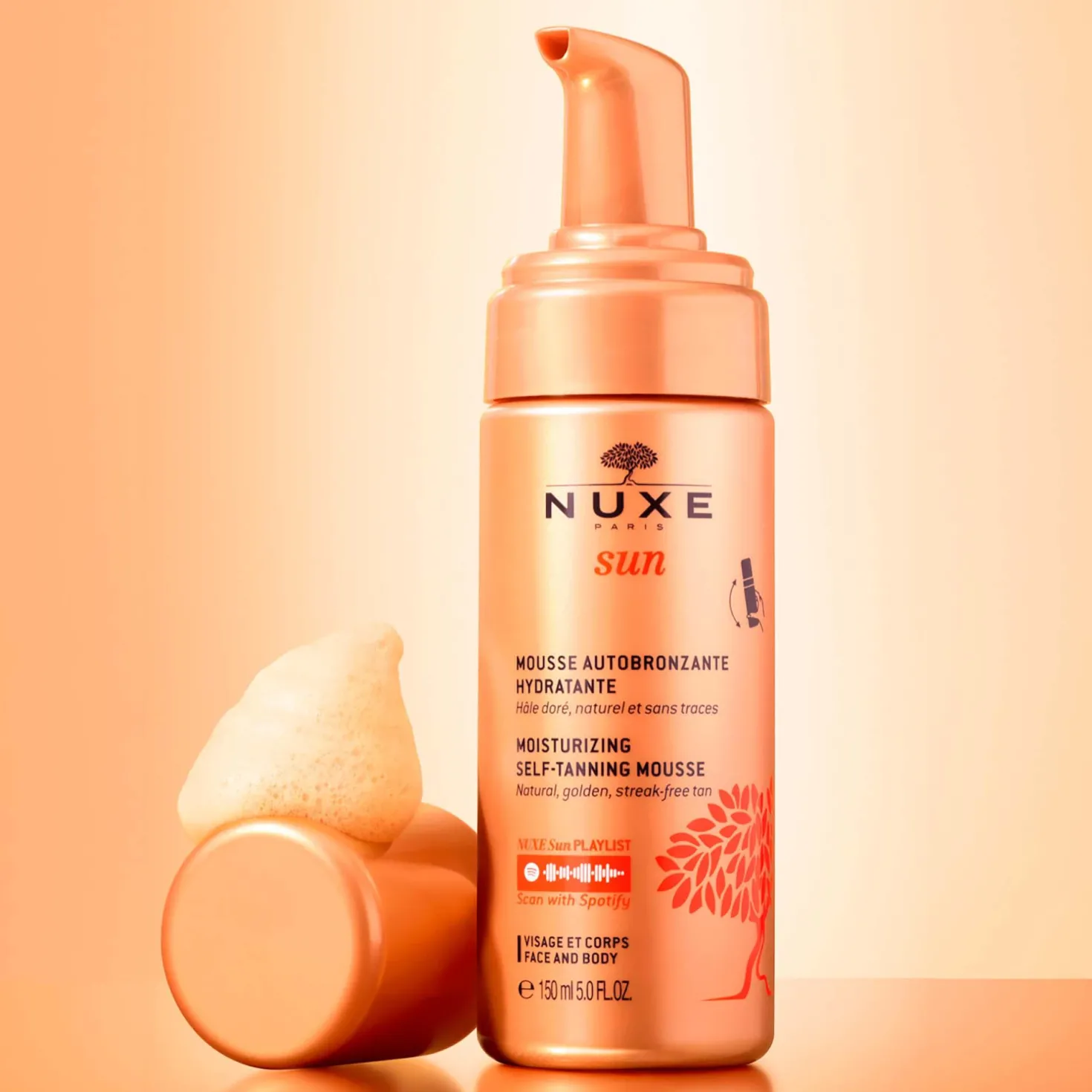 NuxeSun Moisturizing Self-Tanning Mousse 150 ml