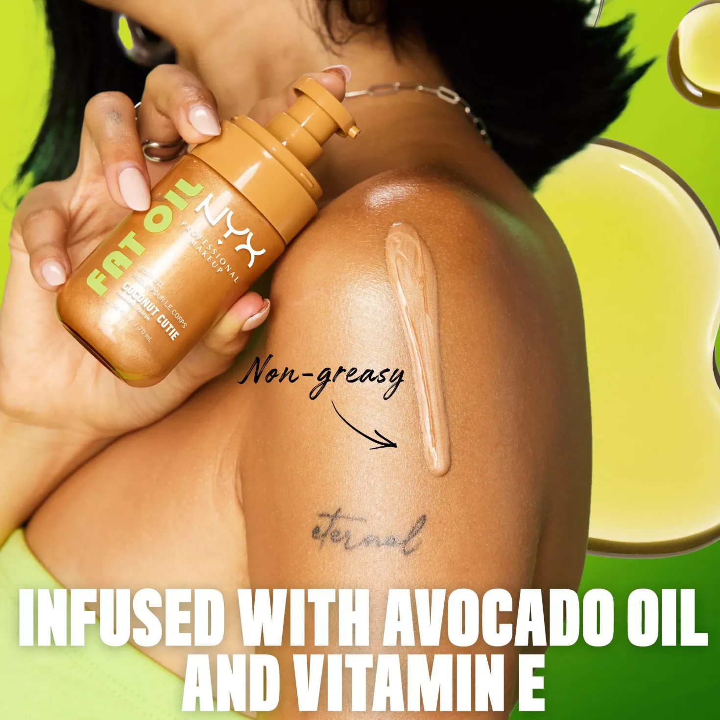 NYX PROFESSIONAL MAKEUP Fat Oil Body Oil Caramelt Mami