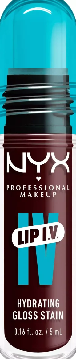 NYX PROFESSIONAL MAKEUP Lip I.V. Hydrating Gloss Stain Lip Gloss 05 Mocha Me Wet