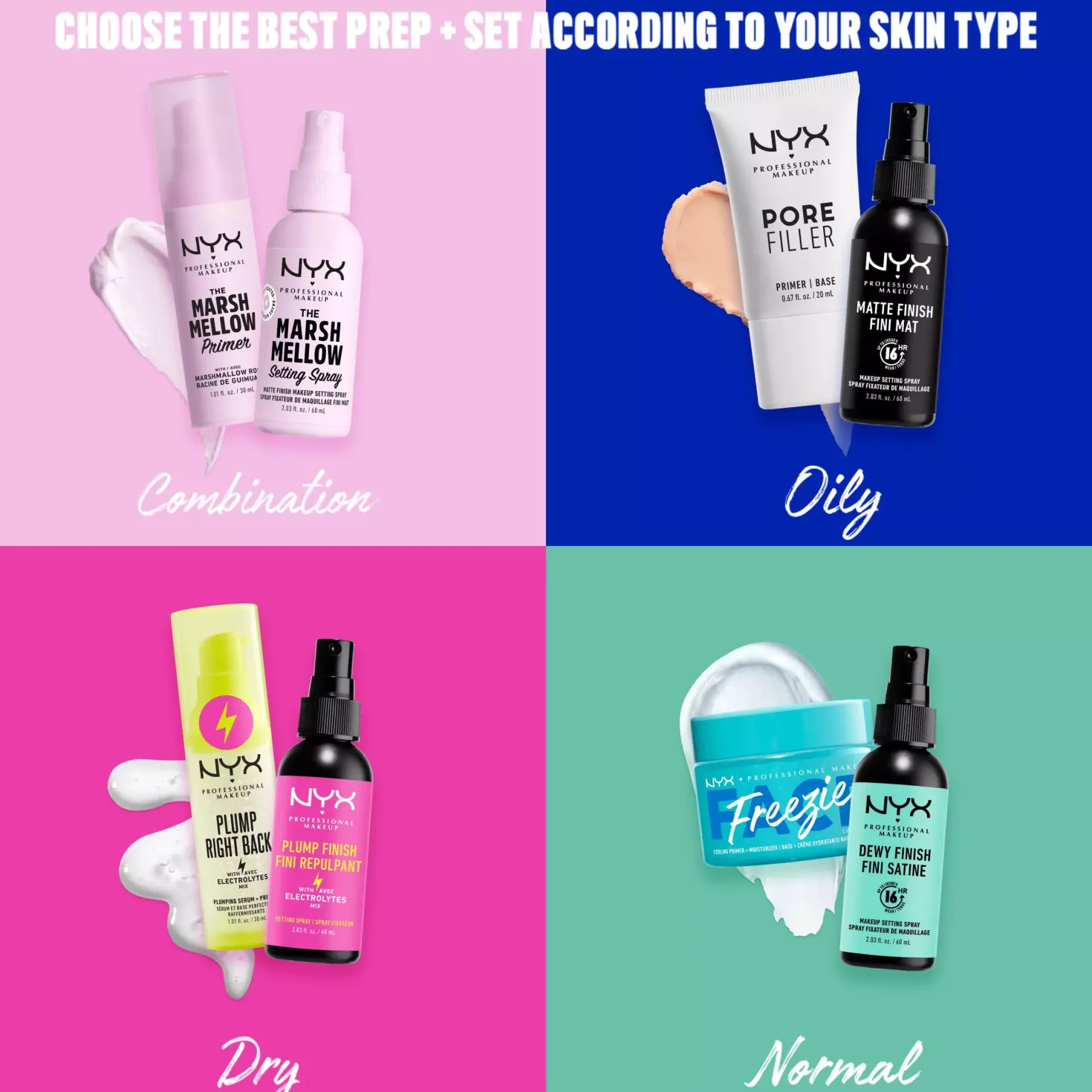 NYX PROFESSIONAL MAKEUP Matte Finish, Makeup Setting Spray 01 Matte