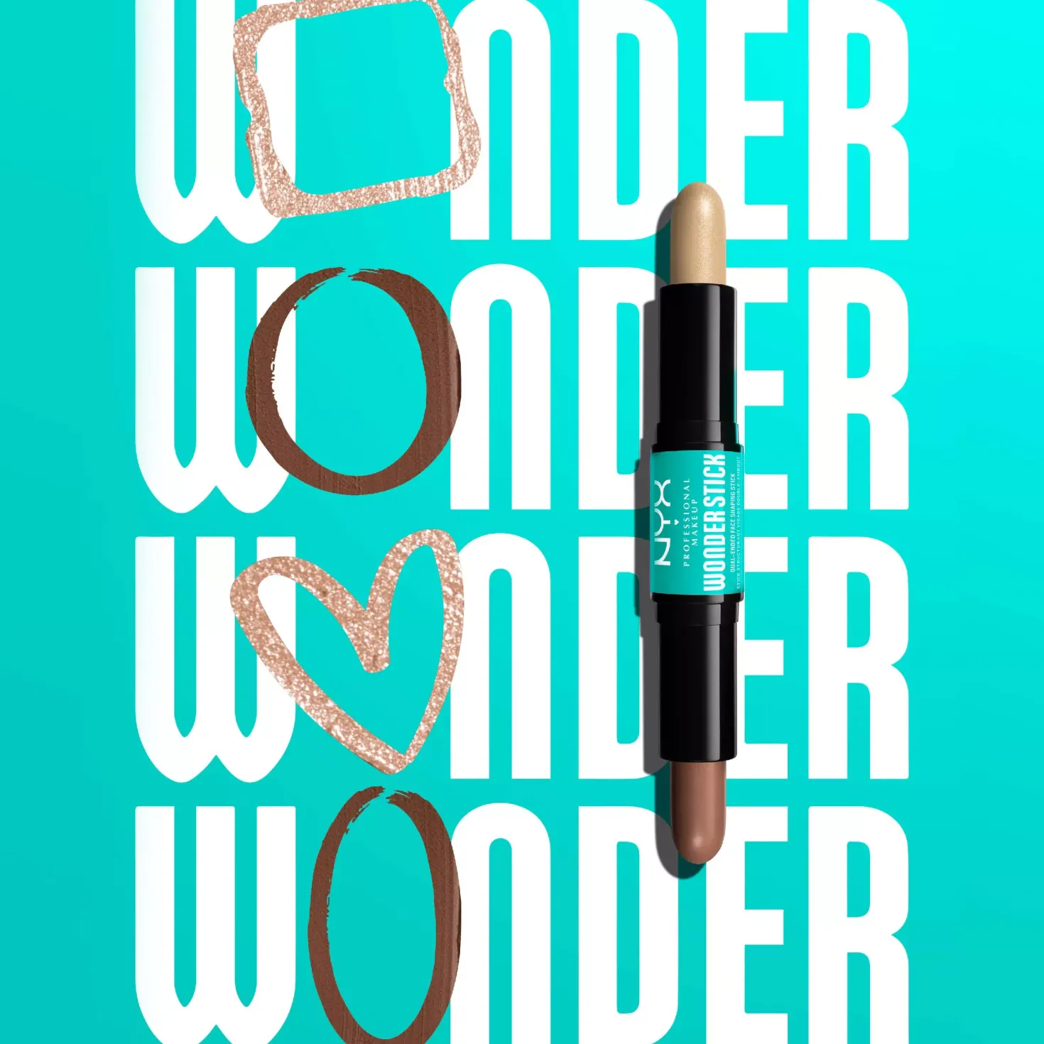 NYX PROFESSIONAL MAKEUP Wonder Stick Dual-Ended Face Shaping Stick 02 Universal Light
