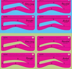 NYX PROFESSIONAL MAKEUP Zero to Brow Stencil Thick Brows