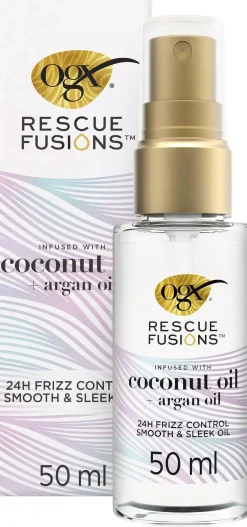 OgxRescue Fusions 24hr Frizz Control Smooth and Sleek Oil 50 ml