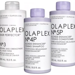 Olaplex Blonde Enhancer Bundle No.4P Shampoo 250 ml & No. 5P Conditioner 250 ml & No.3 250 ml