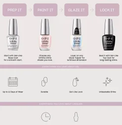 OPIInfinite Shine Glaze Toppers Glint Condition