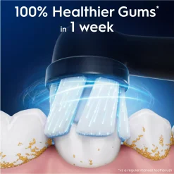 Oral B iO Gentle Care Toothbrush Heads Black 3 stk