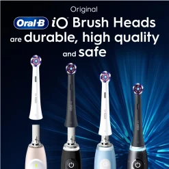 Oral B iO Radiant White Toothbrush Heads Black 3 stk