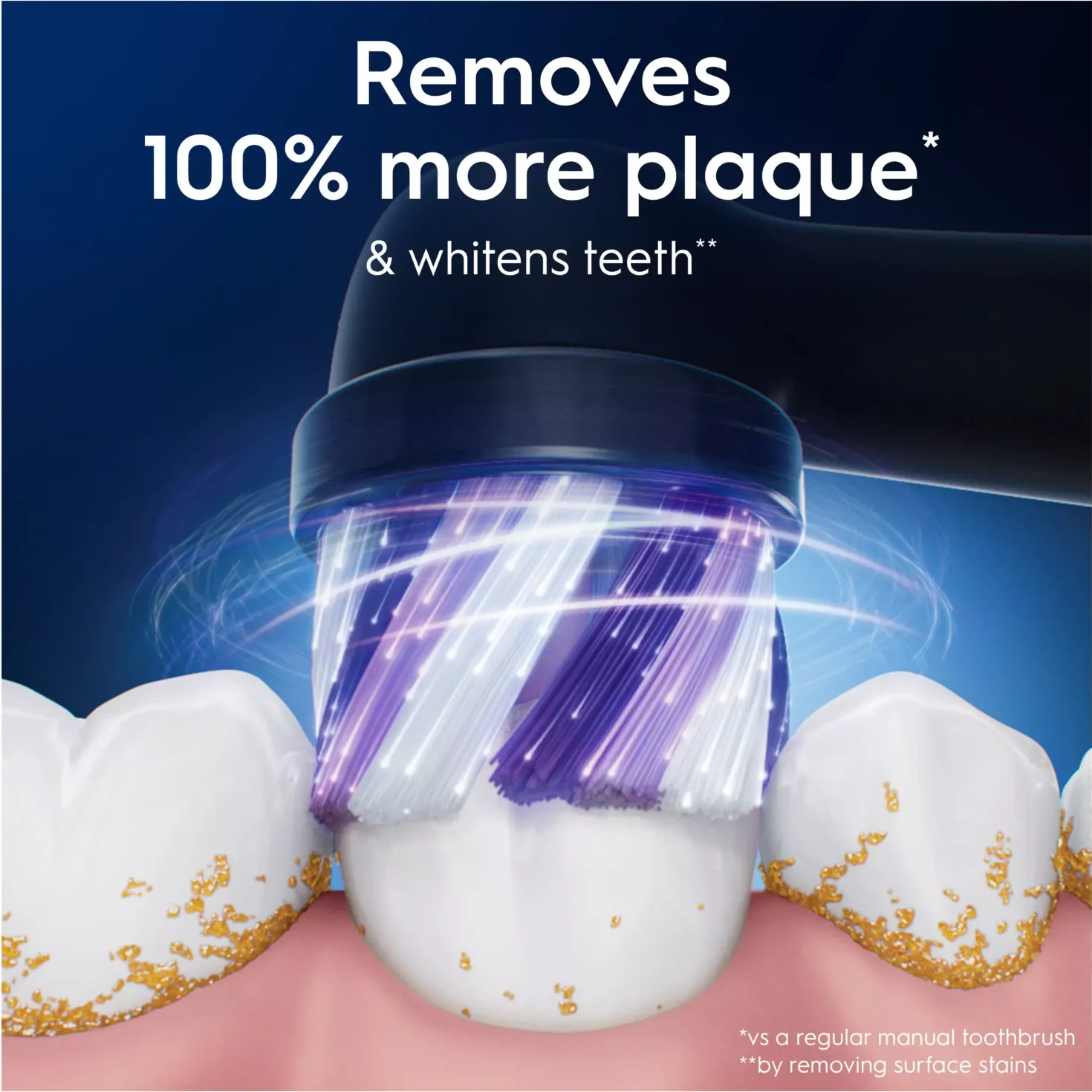Oral B iO Radiant White Toothbrush Heads Black 3 stk