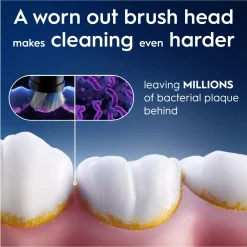 Oral B iO Radiant White Toothbrush Heads Black 3 stk