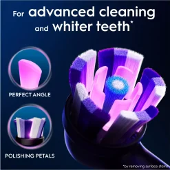 Oral B iO Radiant White Toothbrush Heads Black 3 stk