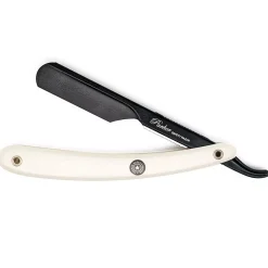Parker Shaving PTABK Adjustable Push w. 3 blade option Metal Black Barber/Straight Razor
