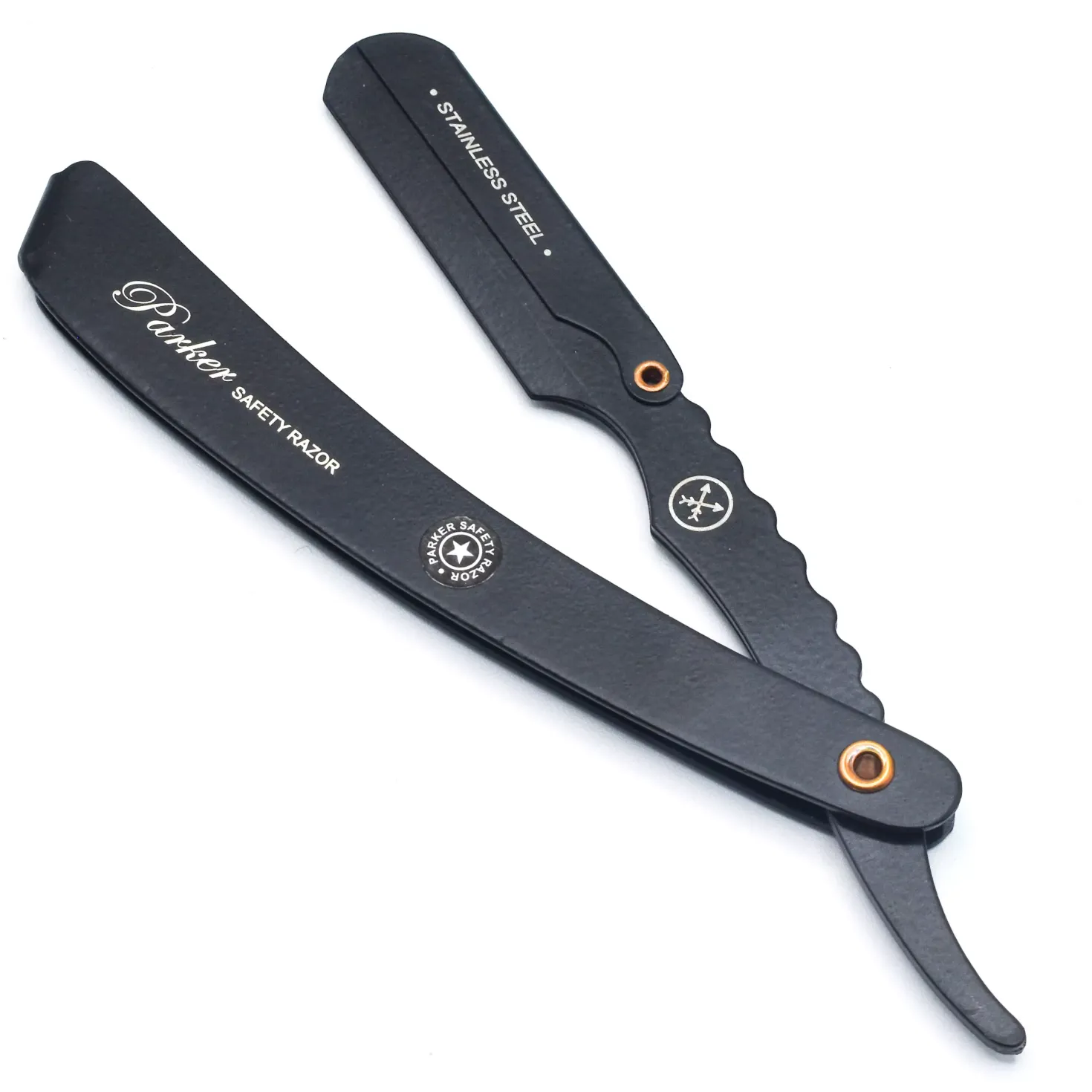 Parker Shaving SRXBLK- Heavy Duty SRX Stainless Steel Handle Clip Type Razor