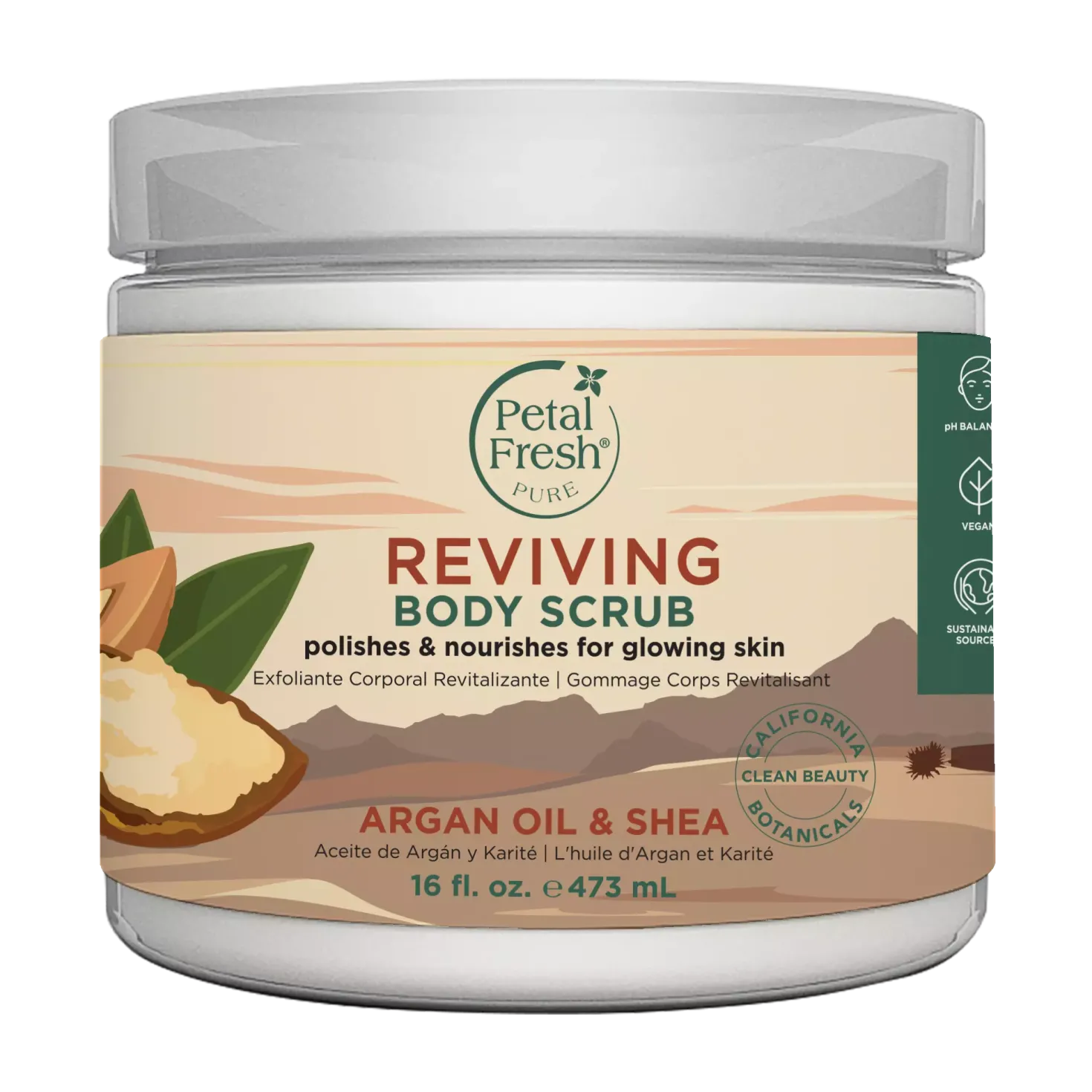 Petal FreshPure Argan Shea Body Scrub 473 ml