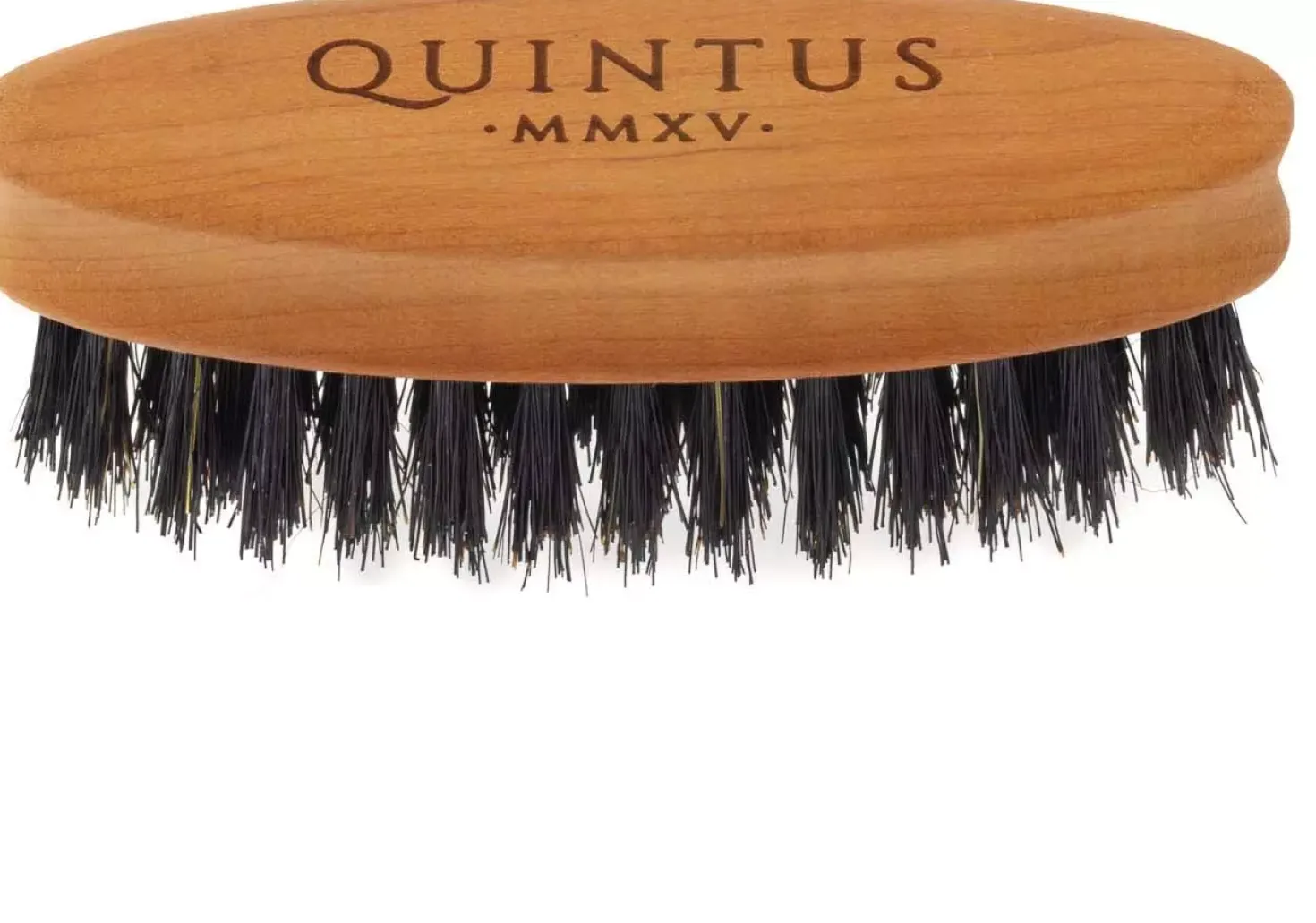 Quintus MMXV Small Beard Brush Pearwood Soft Natural Bristles