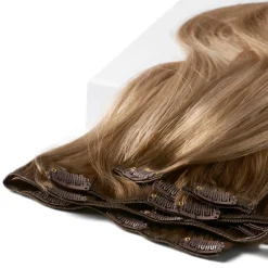 Rapunzel of Sweden Classic Clip-ins Straight / Medium Volume / 7 pieces 40 cm Hazelnut Caramel Balayage B2.3/5.1