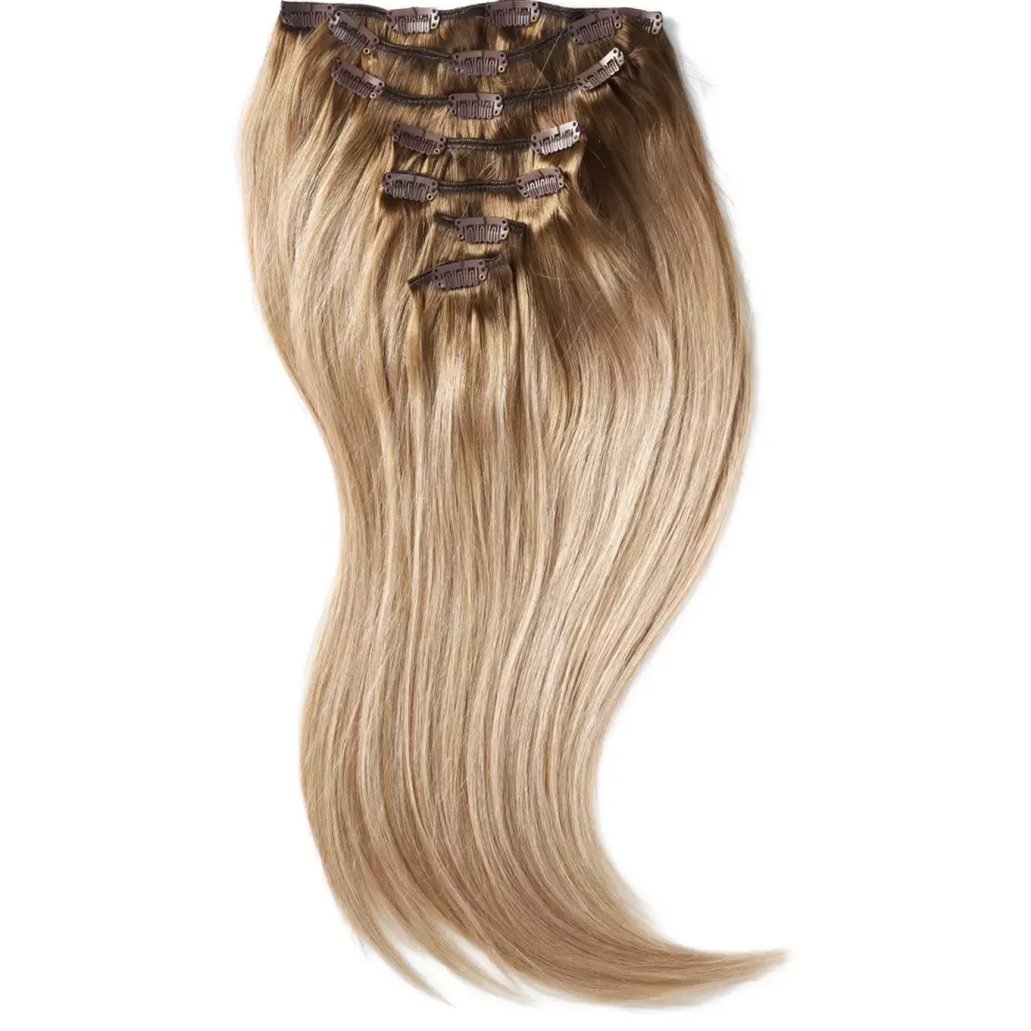 Rapunzel of Sweden Classic Clip-ins Straight / Medium Volume / 7 pieces 40 cm Hazelnut Caramel Balayage B2.3/5.1
